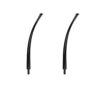 2 Piezas Boquilla para Pipa de Acrílico Negro para Pipas de Tabaco - Vástago de Pipa de Repuesto con Longitud de 170 mm, Ajuste para Espiga de 7.3 mm | Boquilla para Accesorio para Pipas