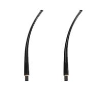 2 Piezas Boquilla para Pipa de Acrílico Negro para Pipas de Tabaco - Vástago de Pipa de Repuesto con Longitud de 188 mm, Ajuste para Espiga de 10.3 mm | Boquilla para Accesorio para Pipas