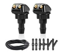 2 Piezas Boquillas limpiaparabrisas Delantero Coche para Hyundai Tucson NX4/ Hybrid/N-Line 2021-2023 2024, Parabrisas Arandela Rociador, con 6 Conector Tubería Agua