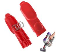 2 Piezas Botón de Repuesto para Aspiradora, Botones de Pestillo con Resorte, Compatible con Aspiradoras Dyson V6/V7/V8/V10/V11/V15, Clip Fijo para Cabezal de Aspiradora y Herramienta de Varita