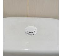 2 Piezas Botón Pulsador de Cisterna para Inodoro | Pulsador de Cisterna, Diseño Empuje, Compatible Baño y Tapa de Depósito