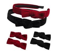 2 Piezas Bown Bands Y 2 Pares Bow Burnpins, Diademas Elees Y Simples, Accesorios De Diseño De Peinado, Elees Accesorios Para El Cabello Para Mujeres.