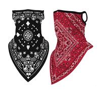 2 Piezas Braga Cuello Pañuelos Deporte Braga Cuello Moto Multiuso Bandana Bufandas Bragas de Cabeza Turbante Multifunción Pañuelos para Moto Ciclismo Yoga Aire Libre Playa protección UV Aire Libre,C