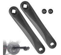 2 Piezas Brazo de Manivela de Bicicleta Biela de Bicicleta de Aluminio de 170mm para BBS01 BBS02 BBS01B BBS02B BBS-HD Manivela con Orificio Rómbico Negra Accesorio de Repuesto de Bicicleta(Izquierdo)