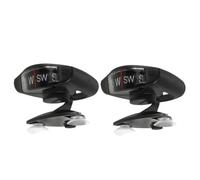 2 Piezas Brújula de Coche Mini Ajustable Lc35 con Ventosa y Esfera