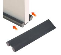 2 Piezas Burlete Puerta Entrada Espuma, 93cm Burlete Bajo Puerta Doble Rollo, Tira De Sellado Inferior De Puerta Ajustable, Tira De Sellado Para Antipolvo, Aislamiento Acústico, Agua E Insectos