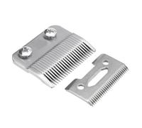 2 piezas Cabezal de corte de repuesto, compatible con WAHL, cortadora de cabello, máquina de corte de cabello, accesorio de salón, herramienta de metal(Silver 1set)