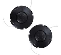 2 Piezas Cabezal de Corte Universal Cabezal Segadora Cabezales de Doble Hilo para Desbrozadora Rosca M10 x 1,25, para Cortadoras de Césped, Carrete de Línea de Repuesto de Gasolina, Herramienta