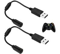 2 Piezas Cable Breakaway USB Adaptador Extensión para Xbox 360 Controller