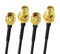 2 Piezas Cable SMA RG174 Baja Pérdida, Extensión SMA Macho a Hembra 2m para Conexión de Antena 50 ohm Coaxial, Ideal para Router 4G LTE, Módem 5G, WiFi, GPS, Equipos SDR, Cámara FPV, Drones Seguridad