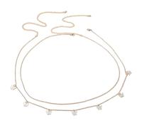 2 piezas cadena de cintura de mariposa elástica y ajustable cadena de cuerpo retro estilo bohemio verano playa bikini accesorio