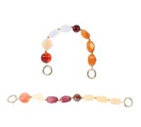 2 Piezas Cadena de Resina DIY, Repuesto Elegante para Mujer | Accesorio Desmontable, Plástico Ligero Piedras Simuladas, para Bolso Mensajero y Caja, Estilo Moderno