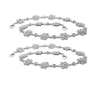 2 Piezas Cadena para Bolso de Mujer Gemas de Imitación, Ajustable