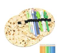 2 Piezas Caja De Lápices De Tortilla, Burrito Estuche para Lápices, Burrito Tortilla Roll Estuche Escolar, Divertido y Único, Tipo De Rollo, para Colocar Tijeras, Lápices, Discos Duros, Gomas