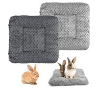 2 Piezas Cama De Felpa Para Animales PequeñOs, Cama de Peluche Para Animales PequeñOs, Alfombra Conejo Cálida y Mullida, Empapadores de Cobaya para Gatitos, Conejos, Chinchillas, Ardillas y Cobayas