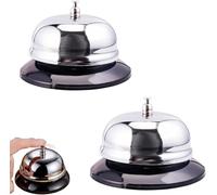 2 Piezas Campana Timbre de recepción Hotel Mesa，Campana de Recepcion，para Hoteles Cocina Escuelas Restaurantes Áreas.