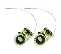 2 Piezas Candado de Cable Retráctil para Snowboard, Antirrobo, Uso | Plástico y Alambre de Acero, Transparente, para Mochilas y Trekking Útil en Racks Públicos y Camping