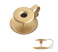 2 Piezas Candelabros Retro,Candelabro de Cono de Hierro Dorado,Candelabro Hecho a Mano,Candelabro Decorativos Vintage,Decoración de Cena a la Luz de Las Velas para el Hogar para San Valentín Navidad