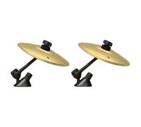 2 piezas Car Crash Platillos Mini Tambor Crash Clip platillo tambores platillo tambores cymbals para coche, rejilla de ventilación de tambor de coche, instrumentos de percusión decoración para todo