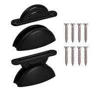 2 Piezas Caravana Retenedor de Puerta, Soporte de Puerta de Autocaravana, Soporte de Puerta Plástico, Tope de Puerta en Forma de T, Accesorios para Barco Puertas Armarios Remolque Camping-Car (Negro)