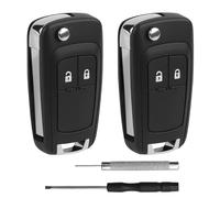 2 Piezas Carcasa de Llave remota de Coche Mando 2 Botones Repuesto para Compatible con Opel Astra J Insignia Zafira Adam Mokka Orlando Aveo Spark Matiz Cruze Captiva