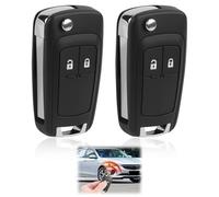 2 Piezas Carcasa de Llaves remota de Coche Mando 2 Botones Repuesto para Compatible con Opel Astra J Insignia Zafira Mokka Adam Orlando Aveo Cruze Captiva Spark Matiz