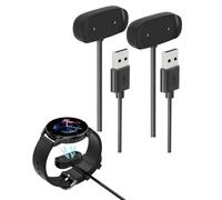 2 Piezas Cargador Cable Compatible con Amazfit GTR 2/2e GTS 2 Mini/4 Mini T-Rex Pro (Pas para T-Rex) Active/Active Edge Bip 5/3/3 Pro/U Pop Pro Zepp E Z USB Magnético Smartwatch Cable de Carga 1M