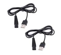 2 Piezas Cargador Cable para Braun Series 1 3 5 7 9, Cable de alimentación 12V para Modelos Depilador Silk-épil Serie 5 7 9, Cable de Alimentación Repuesto, Carga Estable y Segura, 1m