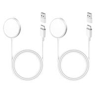 2 Piezas Cargador Inalámbrico para iPhone, 15W Wireless Charger Compatible con iPhone 17/16/15/14/13/12 Pro/Pro MAX/Mini/Plus, AirPods Pro/2/3, Base de Carga Qi Portátil Segura con Conector USB-C