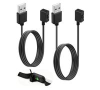 2 Piezas Cargador para Redmi Watch 5/4/3/2, Mi Smart Band 10/9/9 Pro/9 Active/8/8 Pro/8 Active Redmi Watch 5 Active/5 Lite/3 Active/3 Lite Cable Carga Rápida USB Magnético de 100cm Repuesto Negro