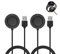 2 Piezas Cargador USB Compatible con Fossil Gen 4 5 5E 6 Emporio Skagen Falster 2 Misfit Vapor 2 Diesel Guard 2.5 Michael Kors Runway Cable de Carga Magnética Repuesto para Smartwatch Accesorios 100cm