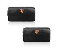 2 Piezas Carteras Ignífugas, 20,5 x 11 cm, Bolsa de Documentos Ignífuga Impermeable con Cremallera, Bolsa Ignífuga para Documentos, Dinero, Tarjetas, Pasaportes, Efectivo, Llaves y Objetos de V-alor