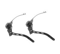 2 Piezas Casco de Bicicleta de Montaña Ajuste de Talla por Perilla | Plástico Negro, Barbilla Copa y Orificios Múltiples, para Ciclismo Urbano y Uso Industrial