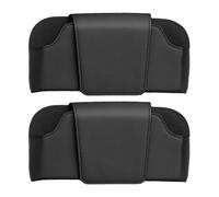 2 Piezas Case De Gafas De Automóvil, Caja De Gafas Creativas, Herramienta De Almacenamiento De Gafas De Cuero PU, Caja De Gafas Portátiles, Accesorios Automáticos.