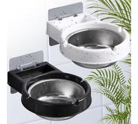 2 Piezas Cenicero Pared del Baño Colgando, Cenicero de Baño, Cenicero de Pared para Inodoro, Cenicero de Baño de Pared, para Colocar en Baños, Dormitorios y Pasillos