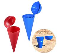 2 Piezas - Cenicero Playa - Cenicero con Tapa - Cenicero Playa Cono