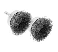 2 Piezas Cepillo de Alambre Metálico para Mango Hexagonal Taladro