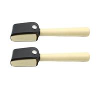 2 Piezas Cepillo De Madera para Zapatos De Baile, Cepillo para Zapatos De Baile para Suelas De Gamuza, con Aguja De Acero Inoxidable, Funda Protectora De PU, para Limpiar Plantas De Ante De Danza