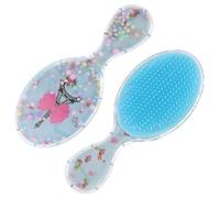 2 Piezas Cepillo Desenredante Infantil Portable de Cepillo de Viaje para Niñas para Húmedo y Adorable y Seguro