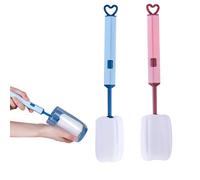 2 Piezas Cepillo Limpiador de Botellas, Cepillo de Limpieza, Adecuado para Botellas Crystal Duo, jarrones