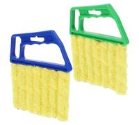 2 Piezas Cepillo Limpiador para Salidas de Aire del Coche | Poliéster y ABS, Lavable y Reutilizable, para Lamas Difíciles, Hogar y Mantenimiento