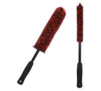2 piezas Cepillo para Llantas llanta de mango largo Cepillo de Limpieza para Ruedas de Coche Cepillos de microfibra para cubo de rueda Juego de Cepillo de rueda Bendable de Cepillo de neumático