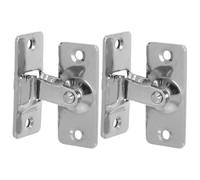 2 Piezas Cerradura de Puerta Corredera de Granero 90 Grados | Ángulo Recto, Privacidad y Seguridad, Plata, para Armarios Interiores