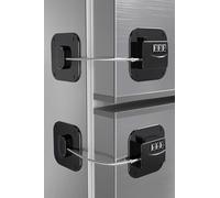 2 Piezas Cerradura para Puerta de Frigorífico,Cerradura de Combinación a Prueba de Niños para Armarios y Cajones Fácil Instalación Cerradura de Seguridad para Niños Multifuncional sin Llave