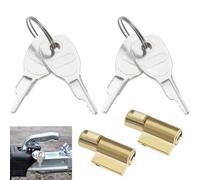 2 Piezas Cerraduras de Remolque con 4 Llaves, Cerradura de Vaso para Enganche de Bola de Remolque Compatible con Remolque Earth Daxara Maypole
