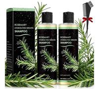 2 piezas Champú OrgáNico De Romero, Champú Natural Para Engrosar Y Fortalecer,Fortalecedor Y Nutritivo Con Queratina Hidrolizada Para Hombres Y Mujeres