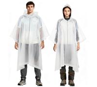 2 Piezas Chubasqueros Impermeable, Ponchos Impermeables Transparentede EVA Portátil Reutilizable con Cubierta Para Viajes, Senderismo, Bicicleta, Unisex