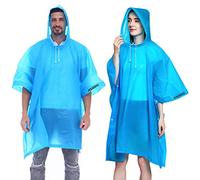 2 Piezas Chubasqueros Impermeable, Ponchos Impermeables Transparentede EVA Portátil Reutilizable con Cubierta Para Viajes, Senderismo, Bicicleta, Unisex