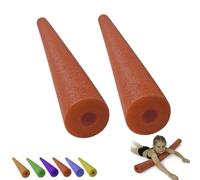2 Piezas Churro Piscina, Churro Natación, Fideos para El Agua, Fideo Espuma para Nadar, Flotadores para Piscina, Tubos De Espuma con Agujero, Pool Noodles para Niños, Adultos(C)