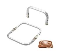 2 Piezas Cierres de bolso de ganchillo Click Clac para bolso Cierre de embrague Cerradura de beso en forma de U Asas de aluminio para carteras,embragues y proyectos de bricolaje(160 * 90mm)